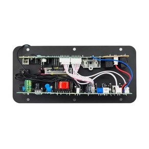 디지털 블루투스 앰프 보드 서브우퍼 듀얼 마이크 가라오케 스피커 홈 시어터 DIY 30W 110V220V 12V, 01 EU Plug Cable