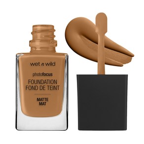 wet n wild Photo Focus Matte Liquid Foundation Caa wet n wild 포토 포커스 매트 리퀴드 파운데이션 카라멜 비건 & 동물 실험 금, 캐러멜, 1개