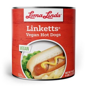 Loma Linda - Plant-Based - Linketts (96 oz.) 로마린다 - 식물성 - 링킷(96온스), 2.72kg, 1개