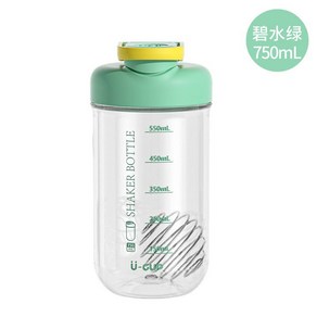 트라이탄 스포츠 휴대용 보틀 프로틴 단백질 보충제 쉐이커 750ml, Yellow Geen, 2개