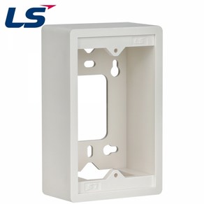 LS전선 LS-BB-1157-38 아울렛 백박스 플레이트박스 ABS UL94V-0 벽부착형 플레이트와 함께사용, 1개