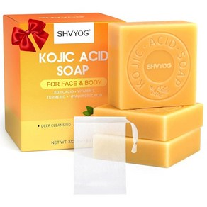 SHVYOG Kojic 산성 비누 강황 바 240g 3팩