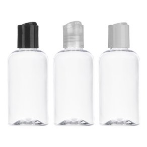 허브스프레이 프레스캡 플라스틱용기 30ml~500ml, 투명용기 투명캡, 75ml, 1개