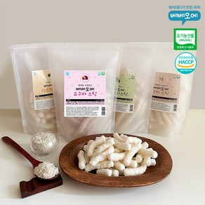 베베모메 유기농 아기 떡뻥 간식 아기과자, 30g, 1세트, 스틱떡뻥 4가지맛