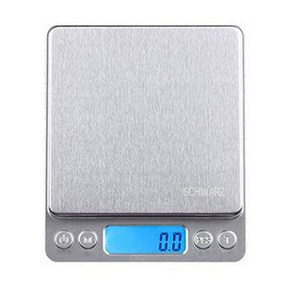 슈와츠코리아 0.1g 측정가능 주방 전자저울, 최대용량 1kg, 1개