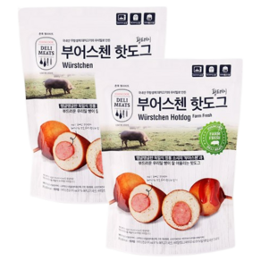 존쿡델리미트 부어스첸 핫도그 300g x 2개