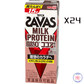 SAVAS 자바스 밀크 프로틴 단백질 코코아맛 200ml x24개, 24개