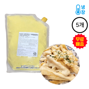 동원홈푸드 비셰프 갈릭디핑소스 2Kg 대용량 /냉장 한박스 (2Kg x 5ea)아이스박스무료, 5개