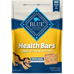 Blue Buffalo Health Bas Baked with Banana Yogut Dog Teats 16-oz, 453g, 1개