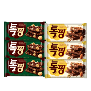 오리온 톡핑 아몬드 43g + 헤이즐넛 43g, 3세트