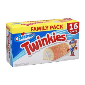 호스티스 트윙키 크리미 골든 스폰지 케이크 16개입 HOSTESS TWINKIES Ceamy Golden Sponge Cake 16ct, 1개, 616g