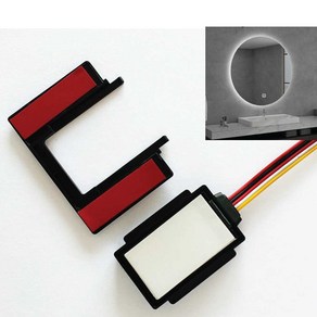 터치식 센서스위치 인테리어 욕실 화장대 거울 조명 LED 스위치 센서 12V 디밍 메모리, 1개