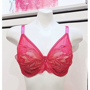 비비안 (수비비안) [여성브라][24SS]화사한 체리핑크 스킨시스루 부직포브라와 홑겹브라의 장점을 믹스한 반반브라(NC해운대)BR9596