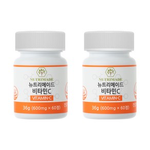 뉴트리메이드 비타민C 600mg, 2개, 60정