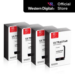 [WD대리점] WD Ultasta DC HC570 WUH722222ALE6L4 22TB 4PACK 패키지 SATA3 워런티 3년