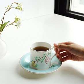 [화이트블룸] 위스테리아 Coffee cup Saucer 1(2)p