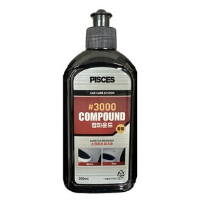 파이씨스통상 컴파운드 3000방 미세 흠집제거제 중벌 200ml