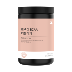 잠백이 BCAA 아미노산 더블피치, 1개, 500g