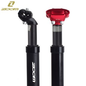 FMFXTR 서스펜션 쿠션 쇼바 싯포스트 시트포스트 안장봉 27.2mm 30.8mm 30.9mm 31.6mm, 블랙 31.6 350mm, ZOOM Double nail Seat tube, 1개