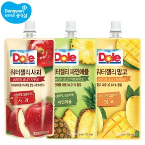 [동원 F&B] Dole 워터젤리 130ml x 20개 사과/망고/파인