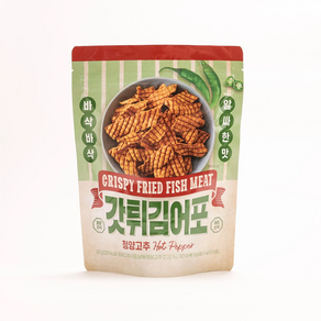 코스트코 갓튀김청양고추어포 900g (60g x 15)Cispy Fied Fish Meat Peppe Flavoed 900g, 60g, 15개