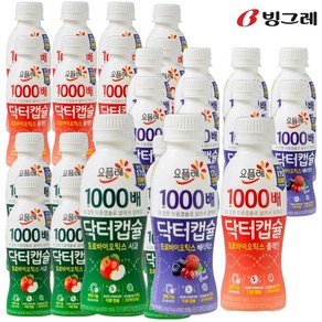 빙그레 요플레 1000배 닥터캡슐 요구르트 130ml (3종혼합24입)