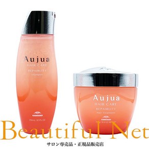 밀본 Aujua 아우주아 리페어 샴푸 250ml 헤어 트리트먼트 250g Set, 1개