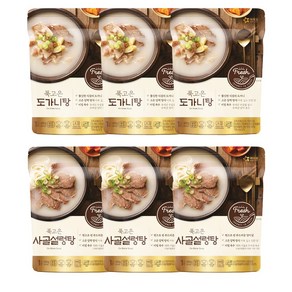 아워홈 푹고은 도가니탕 400g x 3개+사골 설렁탕 400g x 3개 (총6개)