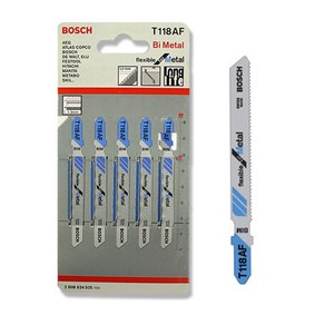 보쉬 BOSCH 직쇼날 T118AF 67mm 직소 직쇼 직쏘날 절단 철재, 1개