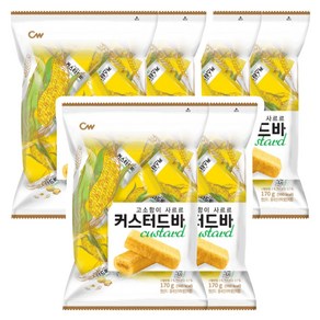 청우식품 커스터드바, 340g, 3개