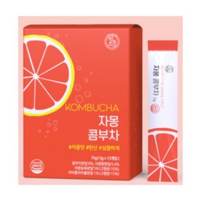 HEALSLAB KOMBUCHA 자몽 콤부차 유산균 VITAMIN 5g 15개입, 15개