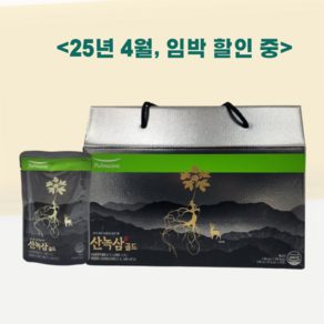 [풀무원녹즙] 산이내린 녹용과 삼의 힘 1box(100mlx30포), 3L, 1박스