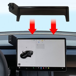 지시그니처 테슬라 모델3 핸드폰 거치대 모니터 브라켓 마운트, T1 15인치, 1개