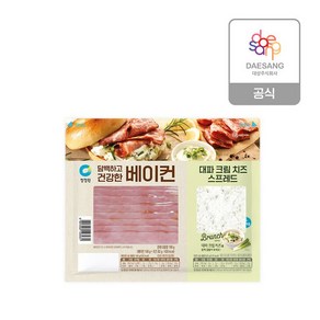 청정원 담백 건강 베이컨 190g(베이컨 108g+대파크림치즈 82g) x 2개, 없음, 1개