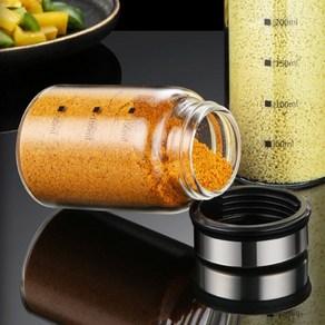 내열유리 양념병 소금 후추 조미료통 4타입구멍 200ml+그릿커머스Shop, 빠른배송, 1개