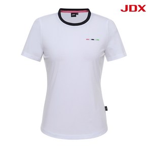 [JDX] 여성 바포인트 라운드 반팔 티셔츠(X2TSV6542WH)