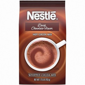 Nestle 핫 초콜릿 믹스 다크 초콜릿 맛 핫 코코아 벌크 휘핑 코코아 0.8kg(1.8파운드) 백