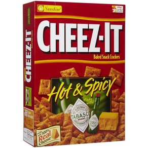 Cheez-It Baked Snack Crackers - Hot & Spicy - 12.4 oz Cheez-It 구운 스낵 크래커 - 뜨겁고 매운 - 12.4온스