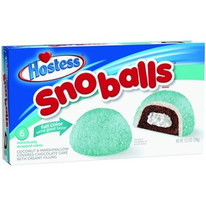 Hostess SnoBalls 6 Count (Colo May Vay by Season) Hostess SnoBalls 6개(계절에 따라 색상이 다를 수 있음) 10.5온, 1개, 297g