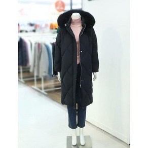 셀러허브 1 아날도바시니 세이브존03 여성 폭스퍼 구스다운 롱 점퍼 AW12PD84C