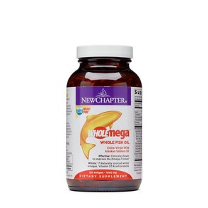 New Chapte Wholemega Whole Fish Oil 120 Soft Gels New Chapte Wholemega Whole Fish Oil 120 소프트, 1개, 120정