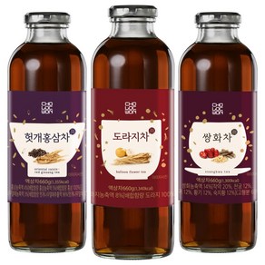 초록원 한차 3종 (쌍화차+도라지차+헛개홍삼차), 1개