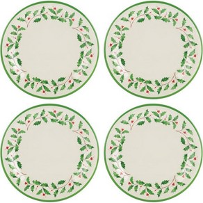 레녹스 863669 홀리데이 4피스 멜라민 디너 접시 세트, Dinne Plates/ Set of 4