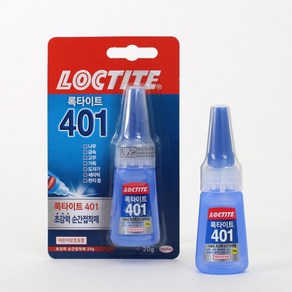 록타이트 401 순간접착제 20g 나무 금속 고무 접착용+그릿커머스Shop, 빠른배송, 1개