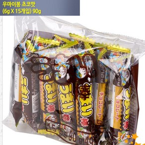 리스카 우마이봉 일본 과자 (6g X 15개입) 90g, 멘타이맛, 1개