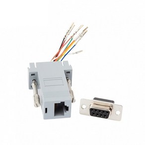 LANSTAR LS-PASS-DB9F RJ45 to DB9 패시브 변환젠더/기타-기타 변환젠더, 1개