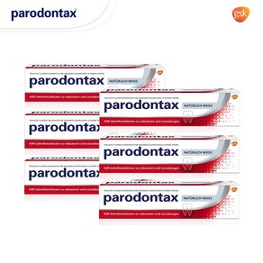 파로돈탁스 독일 Paodontax 내추럴 화이트(그레이) 잇몸 치약 75ml 묶음 독일직배송, 6개