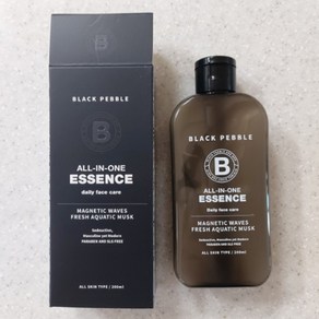 본사정품)[인기상품] 블랙페블 남자 스킨로션 올인원 에센스 플루이드 로션 200ml 올인원 에센스(블랙) 올인원 플루이드로션(블루), 4개