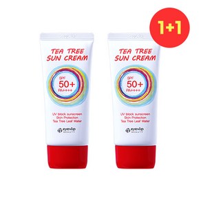 [eyenlip] 1+1 티트리 선크림 (SPF50+/PA++++) 50g / 3중 기능성 순한 끈적임 없는 선크림 쿨링 톤업