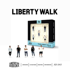 아메리칸 디오라마(AD-2415) 1:64 Team Libety Walk 피규어 세트